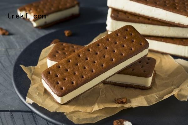 ice cream sandwiches on plate