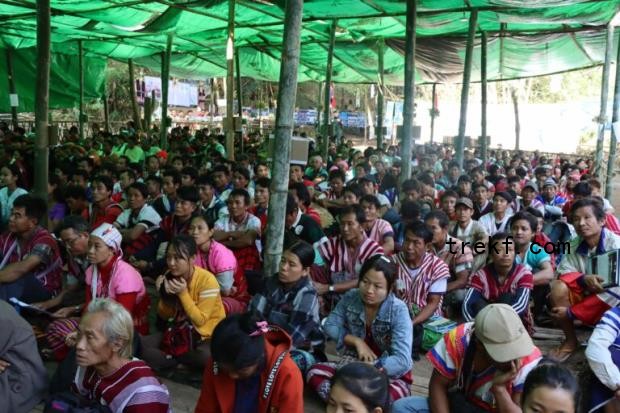 Communities from different areas attending the event. Image courtesy of the Thawthi Taw-Oo Indigenous Park Committee.