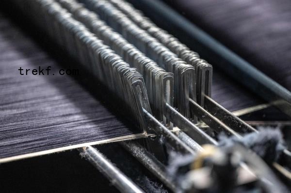 A loom at the Momotaro Jeans factory in the Kojima district of Okayama. — AFP pic 